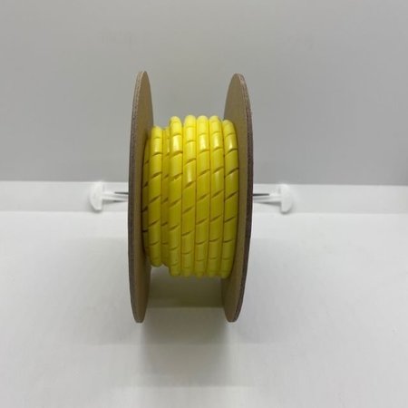 HELI-TUBE 1/2 In. OD X 100FT Yellow Polyethylene Spiral Wrap HT 1/2 C YE-100